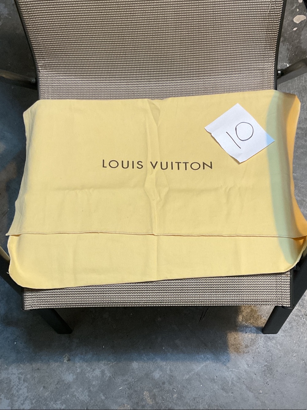 Louis Vuitton Yellow Cotton Logo Dust Bag